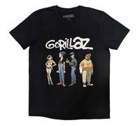 Rock Off officially licensed products Gorillaz Spray Logo Group T Shirt Size L