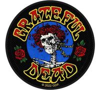 Rock Off officially licensed products Grateful Dead Patch Vintage Bertha Seal Officiel Woven Sew On 105 X 45Mm Size Accessory Size