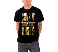 Rock Off Guns N Roses T Shirt Big Guns Band Logo Nouveau Officiel Homme Noir Size M