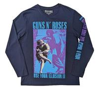 Rock Off officially licensed products Guns N' Roses T Shirt Get in The Ring Tour 91 Nouveau Officiel Unisex Long Size M