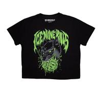 Rock Off officially licensed products Ice Nine Kills Wolf Band Logo Crop Top Size S