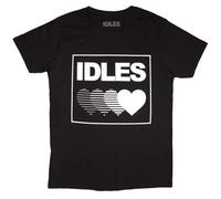 Rock Off officially licensed products Idles Gradient Heart T Shirt Size L