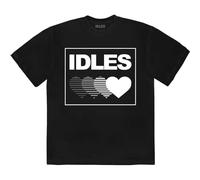 Rock Off officially licensed products Idles Gradient Heart T Shirt Size L