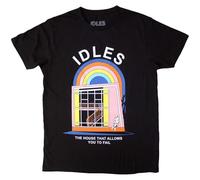 Rock Off officially licensed products Idles 'The House' (Noir) T-Shirt (X-Large)