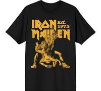 Rock Off officially licensed products Iron Maiden Est 1975 Claw Jaune Graphic T Shirt Size XL