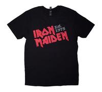 Rock Off officially licensed products Iron Maiden Est 1975 Slanted Logo T Shirt Size XXL
