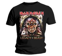 Rock Off officially licensed products Iron Maiden Legacy ACES T Shirt Size S