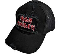 Iron Maiden Casquette snapback trucker Scuffed Logo Officielle Taille unique