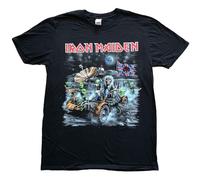 Rock Off officially licensed products Iron Maiden Unisex T-Shirt: Knebworth Moon Buggy (Noir) Size XXL