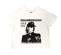 Rock Off officially licensed products Janet Jackson Rhythm Nation Crop Top