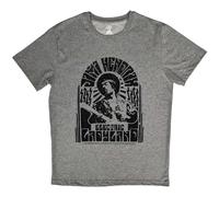 Rock Off officially licensed products Jimi Hendrix T Shirt Electric Ladyland Mono Logo Nouveau Officiel Unisex Gris Size L