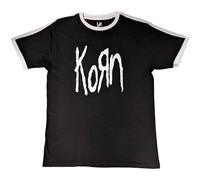 Rock Off officially Licensed Products Korn Band Logo Ringer T Shirt Size L