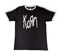 Rock Off officially licensed products Korn Band Logo Ringer T Shirt Size XL