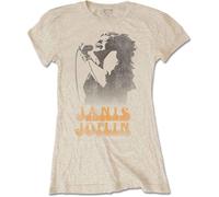 Rock Off officially licensed products Ladies Janis Joplin Working The Mic Officiel Femmes Dames T-Shirt (XX-Large)