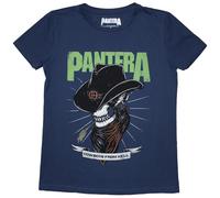 Rock Off officially licensed products Ladies Pantera Skeleton Cowboy Officiel Femmes Dames T-Shirt (X-Large)