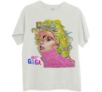 Rock Off officially licensed products Lady Gaga Colour Sketch T Shirt Size XL