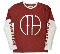 Rock Off officially licensed products Longsleeve Pantera Frayed Logo Officiel T-Shirt Hommes Unisexe (Large)