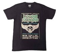 Rock Off officially licensed products Lynyrd Skynyrd Winged Skull Pigment Dye Wash T Shirt Size L