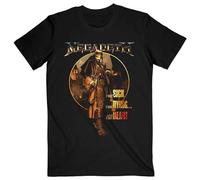 Rock Off Megadeth T Shirt The Sick The Dying and The Dead Circle Album Art Unisex Size S