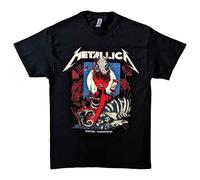 Rock Off officially licensed products Metallica T Shirt Enter Sandman Affiche Band Logo Nouveau Officiel Unisex Noir Size M