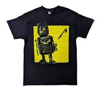 Rock Off officially licensed products Metallica T Shirt M72 Seasons Burnt Robot Band Logo Nouveau Officiel Unisex Noir Size M