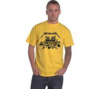 Rock Off officially licensed products Metallica T Shirt M72 Seasons Simplified Cover Nouveau Officiel Unisex Jaune Size XXL