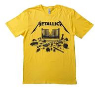Rock Off officially licensed products Metallica Unisex T-Shirt: 72 Seasons Simplified Cover (Jaune) Size XL