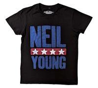 Rock Off officially licensed products Neil Young Stars Logo T Shirt Size L