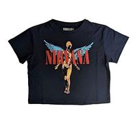 Rock Off officially licensed products Nirvana Angelic Junior Haut Bleu Marine Taille L