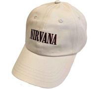 Nirvana Casquette de baseball Text Logo Band In Utero Nouveau Officiel Sable Taille unique