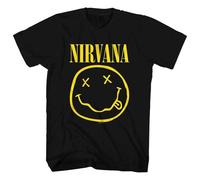 Rock Off officially licensed products Nirvana Jaune Grunge Face T Shirt Size M