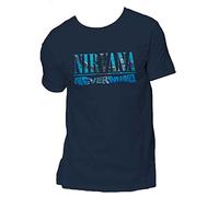Rock Off Officially Licensed Products Nirvana Nevermind Homme T-Shirt Manches Courtes Marine L 100% Coton Regular/Coupe Standard