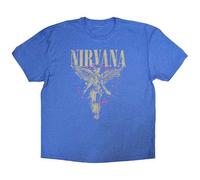 Rock Off T-shirt Nirvana In Utero Logo - Officiel Unisexe Bleu clair XL