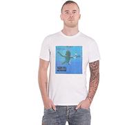 Rock Off officially licensed products Nirvana T Shirt Nevermind Album Band Logo Nouveau Officiel Unisex Blanc Size M