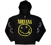 Rock Off officially licensed products Nirvana Yellow Happy Face Officiel Vestes à Capuches (Medium)
