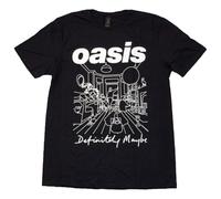 Rock Off officially licensed products Oasis Definitely Maybe Line Drawing T Shirt Size S