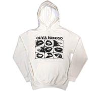 Rock Off officially licensed products Olivia Rodrigo Threshold Lips Grid Pullover Sweat-Shirt À Capuche Size L
