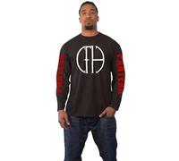 Rock Off officially licensed products Pantera T Shirt Frayed Band Logo Nouveau Officiel Unisex Noir Long Sleeve Size M