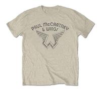 Rock Off officially licensed products Paul Mccartney Wings Logo T Shirt Size M