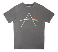 Rock Off officially licensed products Pink Floyd Unisex Stone Wash T-Shirt: Dark Side of The Moon Album (Gris) Size XXL