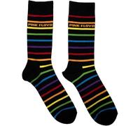 Rock Off officially licensed products Pink Floyd Wide Stripes Band Logo Ankle Chaussettes Size UK Size 7-11