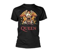 Rock Off officially licensed products Queen Classic Crest Officiel T-Shirt Hommes Unisexe (Small)