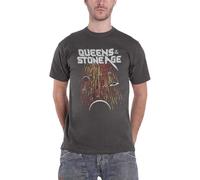 Rock Off officially licensed products Queens of The Stone Age T Shirt Meteor Shower Nouveau Officiel Unisex Charcoal Size M