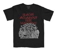 Rock Off officially licensed products Rage Against The Machine Crowd Masks T Shirt Size S