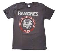 Rock Off officially licensed products Ramones Unisex T-Shirt: Subterranean Jungle (Charcoal Gris) Size XL