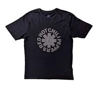 Rock Off officially licensed products Red Hot Chili Peppers T Shirt Hi Build Classic Asterisk Officiel Unisex Noir Size XL