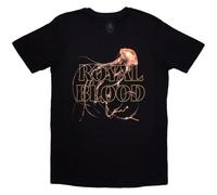 Rock Off officially licensed products Royal Blood Entangled Band Logo T Shirt Size S