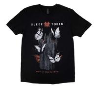 Rock Off Officially Licensed Products Sleep Token Butterflies Band Logo T Shirt Size L