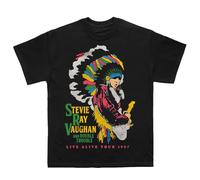 Rock Off officially licensed products Stevie Ray Vaughan Double Trouble T Shirt Size M