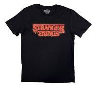 Rock Off officially licensed products Stranger Things Logo with Christmas Lights Officiel T-Shirt Hommes Unisexe (Small)